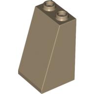 Lego Brick Sloped 75° 2 x 2 x 3 [Hollow Studs] / Dark Tan