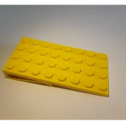 Scala, Plate Special 4 x 8 with Clip / Yellow