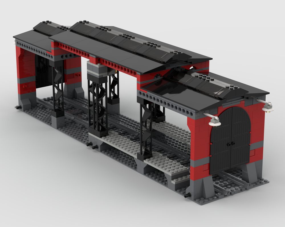 Lego 10027 Train Engine Shed Center Module