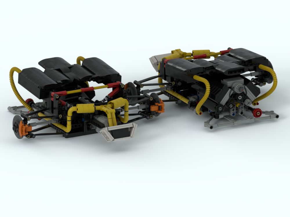Lego Koenigsegg one1 engine