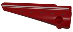 Technic, Panel Fairing # 5 Long Smooth, Side A with White Double Line Pattern (Sticker) - Set 9394