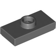 Lego Plate Special 1 x 2 with 1 Stud with Groove (Jumper) / Dark Bluish Gray