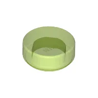 Tile Round 1 x 1 / Trans-Bright Green