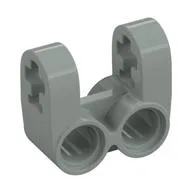 Technic Axle and Pin Connector Perpendicular Double Split / Light Gray