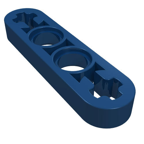 Lego Technic Beam 1 x 4 Thin / Dark Blue