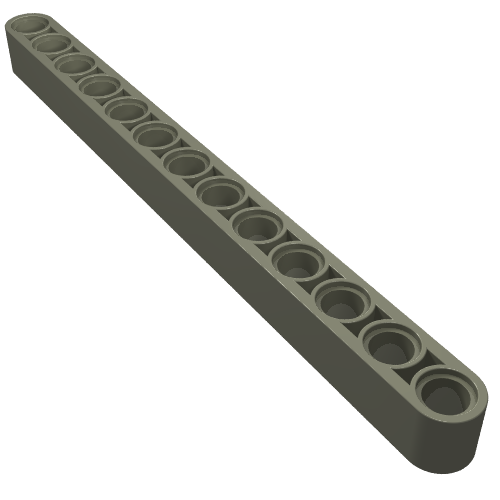 Lego Technic Beam 1 x 13 Thick / Dark Gray