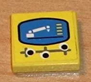 Tile 2 x 2 with Robot Arm Controls Pattern (Sticker) - Set 8286