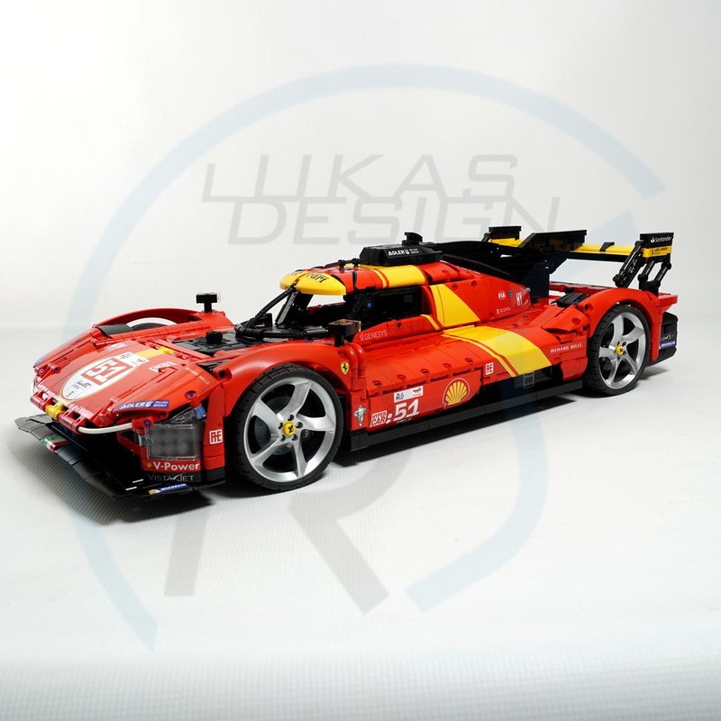Lego Ferrari Hypercar 499P (incl. 2023 and 2024 winning cars) 1:8 Scale