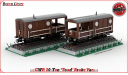 (Brown) GWR 20-Ton 'Toad' Brake Van (8-w)