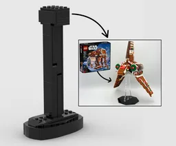 Display Stand for Gingerbread Shuttle (MOC-237941)