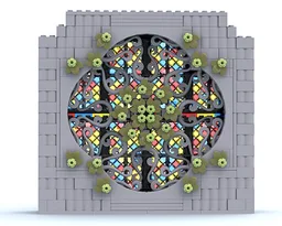 Stained Glass Rose Window