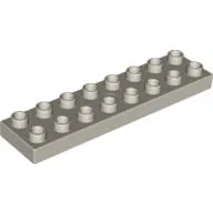 Duplo Plate 2 x 8 / Very Light Gray