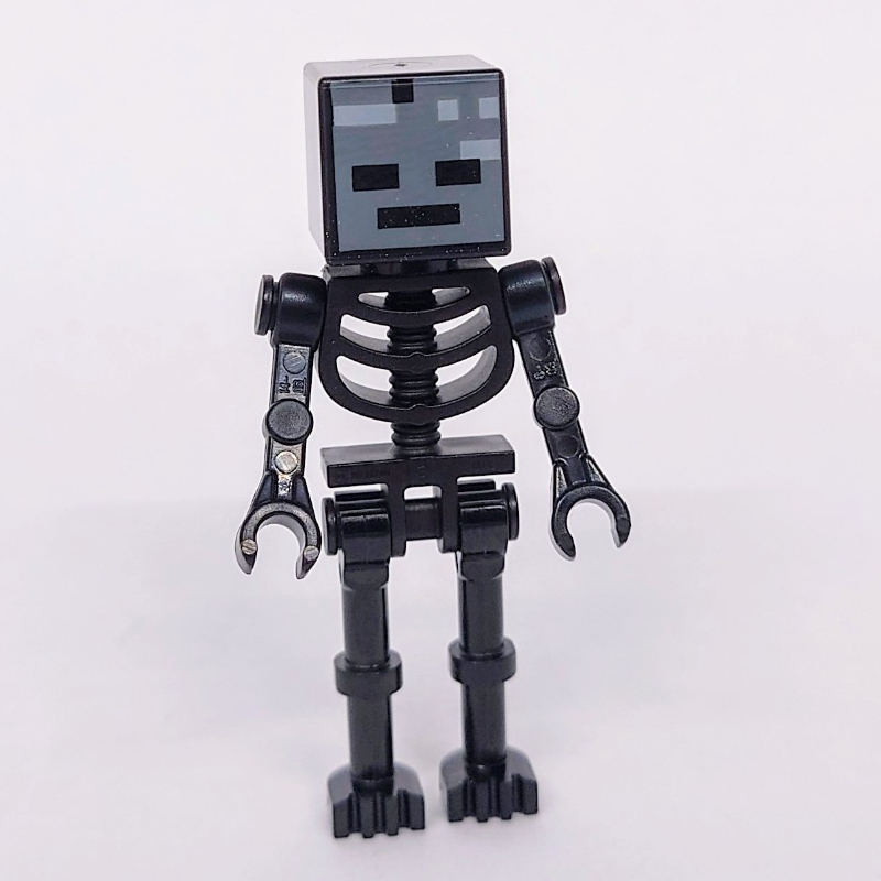 Lego Wither Skeleton, Square Skull, Straight Arms (78132 Torso)