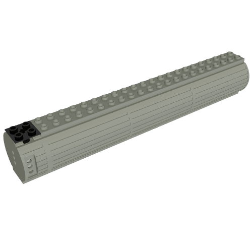 Lego Battery Box, 4.5V, 4 x 24, 3 x C-Cell with Switch [Complete Assembly] / Light Gray