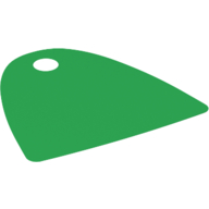 Lego Neckwear Cape, Straight Bottom, One Top Hole [Spongy Stretchable Fabric] / Green