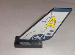 Tail Shuttle with Agents Logo and 'HOT SURFACE' Pattern on Both Sides (Stickers) - Set 8971