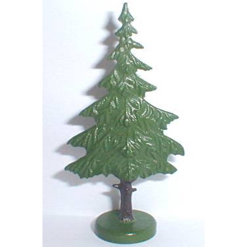 Lego Plant, Tree Flat Pine painted with hollow base / Green