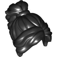 Lego Hair Long Wavy with Ponytail [PLAIN] / Black
