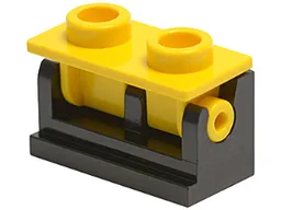 Hinge Brick 1 x 2 with Yellow Top Plate (3937 / 3938)