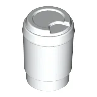 Equipment Cup with Take Out Lid Without Drinking Hole [Plain] / White