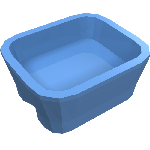 Lego Equipment Dish Rectangular [Kitchen Implements Kit] / Medium Blue