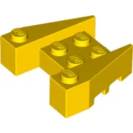 Brick Wedged 3 x 4 [Stud Notches] / Yellow