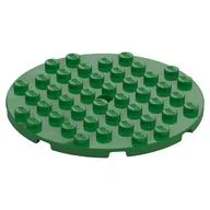 Plate Round 8 x 8 / Green