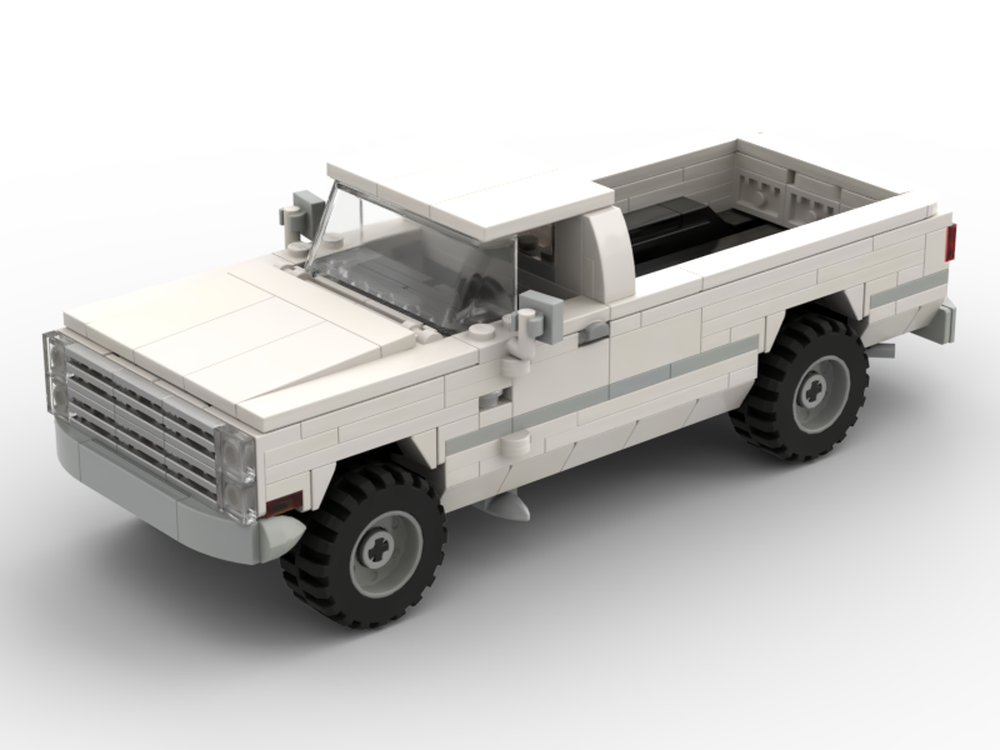 Lego 1985 GMC Sierra MOD - White