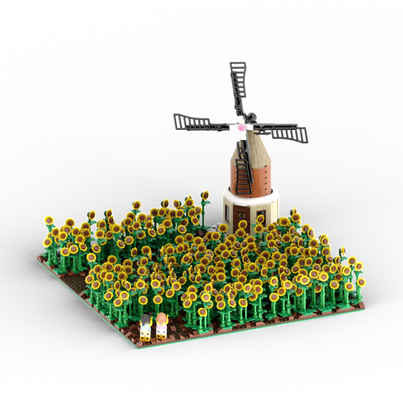 Lego Windmill & Sunflowers