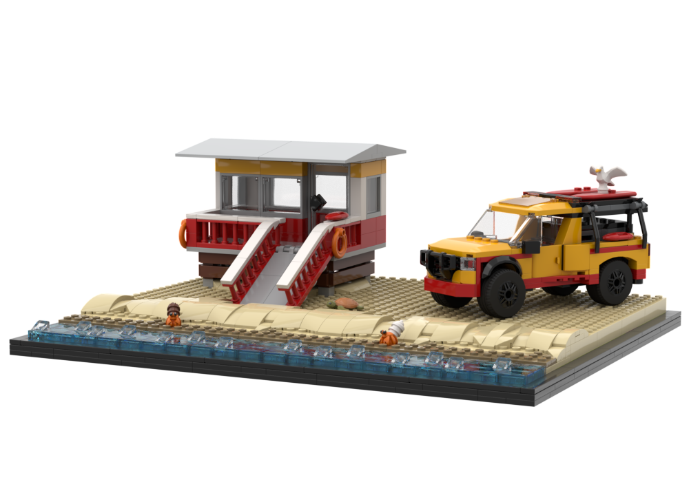 Lego Lifeguard Tower Display