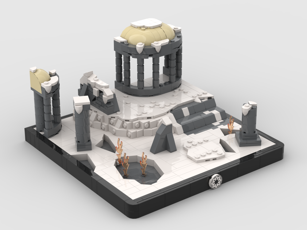 Lego Battle of Rhen Var Diorama (Battlefront 2003) (Citadel/Harbor)