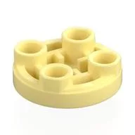 Tile Special Round 2 x 2 Inverted / Bright Light Yellow