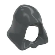Hood, Connected Chin / Dark Bluish Gray