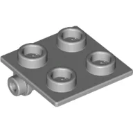 Hinge Brick 2 x 2 Top Plate Thin / Light Bluish Gray