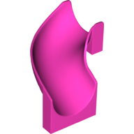 Lego Slide Curved Left 90° / Dark Pink