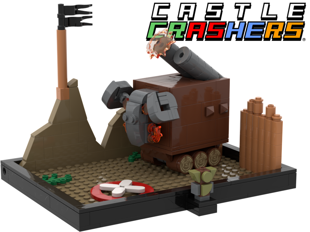 Lego Castle Crashers Barbarian War Machine Diorama