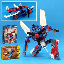 Transformer Spiderplane from LEGO set 31099 and 76146
