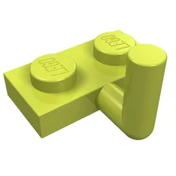 Plate Special 1 x 2 with Bar Up [Horizontal Arm 6mm] / Medium Lime