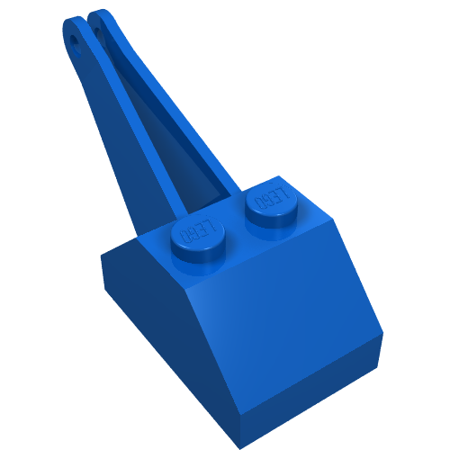 Lego Slope Brick 45 2 x 3 x 1 & 1/3 Double Crane / Blue