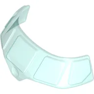 Glass for Aircraft Fuselage Curved Forward 6 x 10 Top with 5 Window Panes / Trans-Light Blue