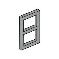 Window 1 x 2 x 3 Pane / Light Gray