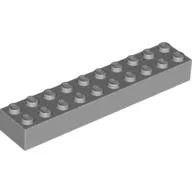 Brick 2 x 10 / Light Bluish Gray