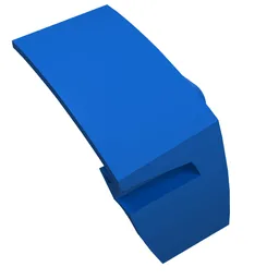 Technic Panel Car Mudguard Right / Blue