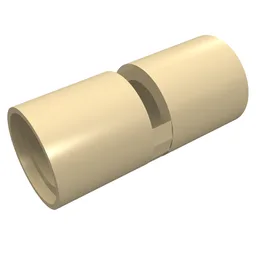 Technic Pin Connector Round [Slotted] / Tan