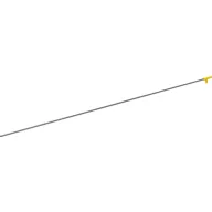 Minifig Simple Hose Nozzle with 35L Black String / Light Gray