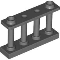 Fence Spindled 1 x 4 x 2 [2 Top Studs] / Dark Bluish Gray