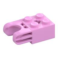 Lego Technic Brick Special 2 x 2 with Ball Socket Wide and Axle Hole, No Arm Holes / Bright Pink