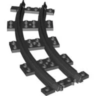 Vehicle Track, Train, Plastic, Narrow, Curve / Black