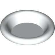 Lego Equipment Dish / Plate / Bowl 3 x 3 [Plain] / White