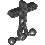 Lego Large Figure Skeletal, Torso with Beam and 4 Ball Joints / Black